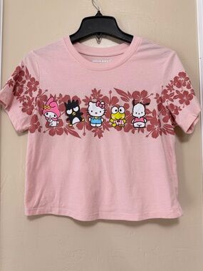 Sanrio Pink Floral Hello Kitty & Friends Short Sleeve Tee